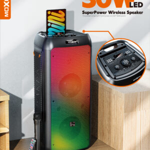 Moxom Super Power MX-SK54 30W LED Wireless Speaker with Microphone
