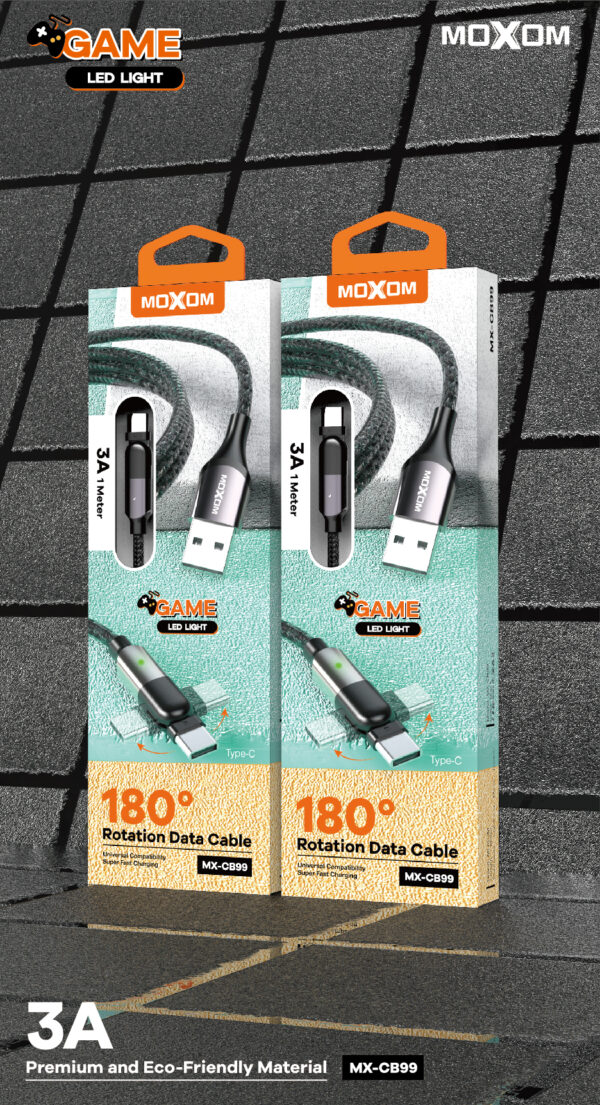 Moxom MX-CB99 180° Rotation Data Cable