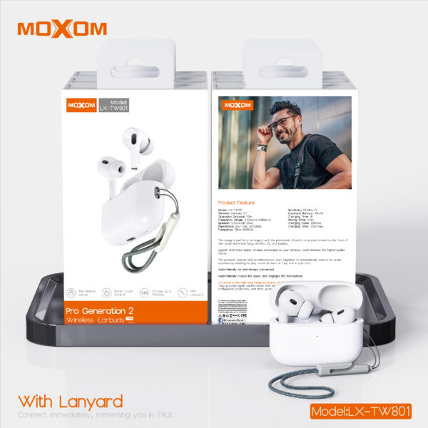Moxom LX-TW801 Pro Generation 2 Wireless Earbuds